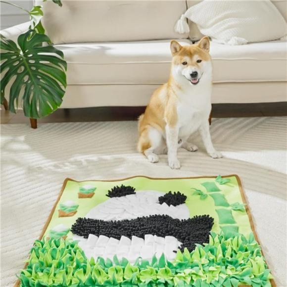 29.52" Square Interactive Dog Sniffing Mat, Enrichment Dog Feeding Mat - Picture 6 of 6